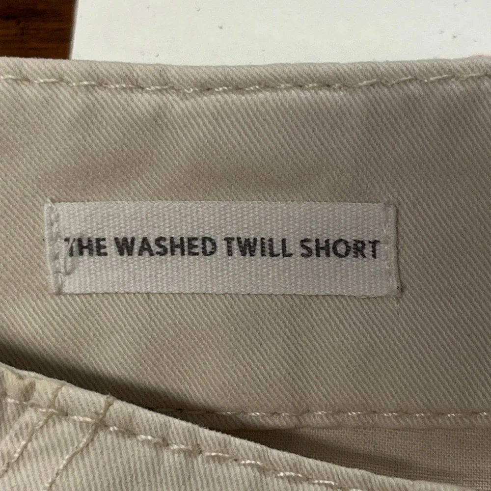 LOFT Womens Sz 2 Washed Twill Shorts Belt Loops Light Tan Classic Preppy Casual - Picture 7 of 9